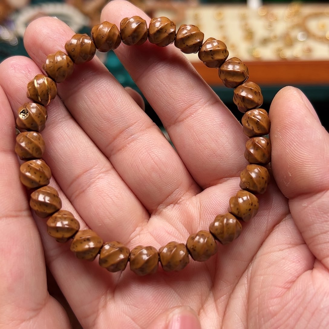 紫金鼠吊坠手串搭配