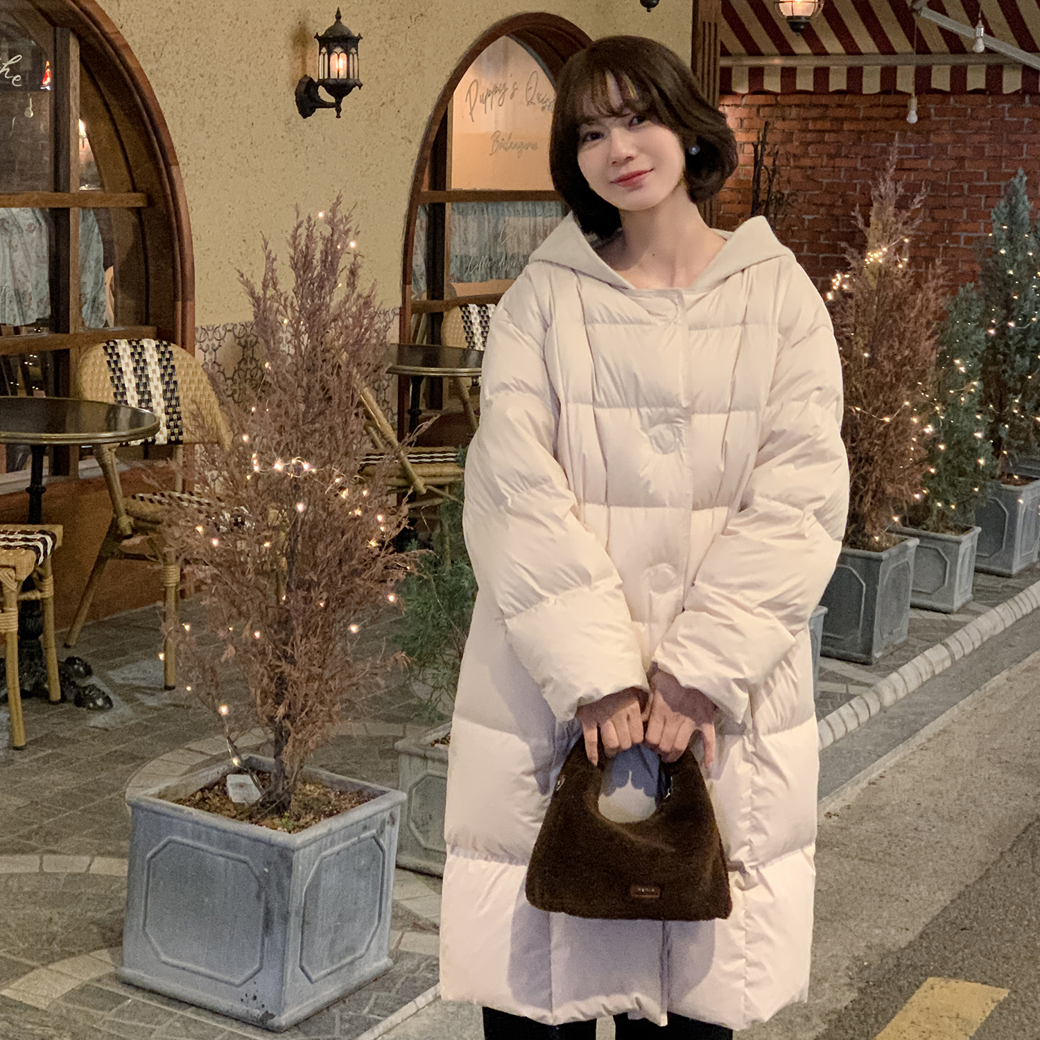 现货-【云上香草】FS412W073帽子可拆卸羽绒服-zy