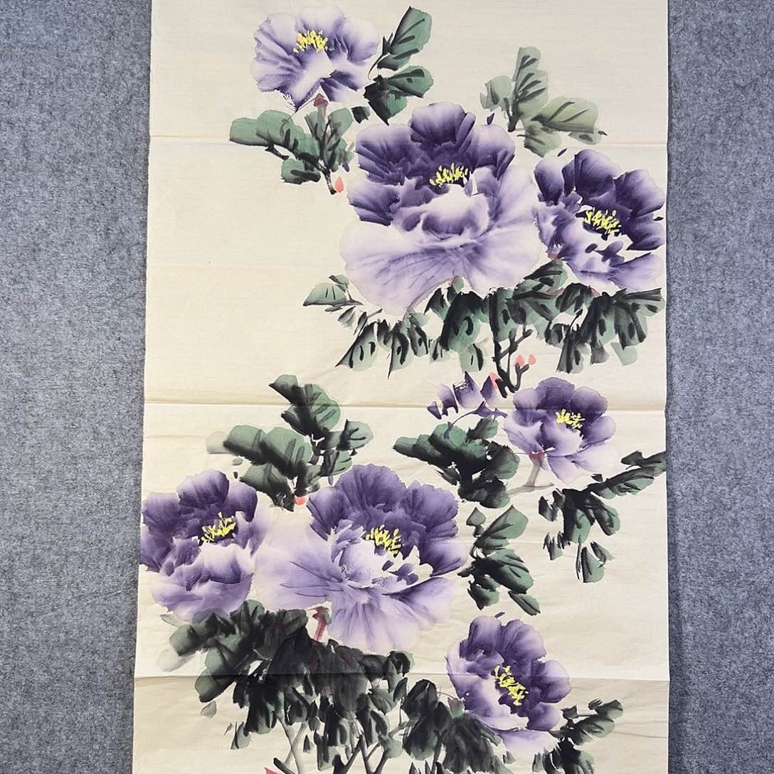 国画378 牡丹花等经济植物资源丰富