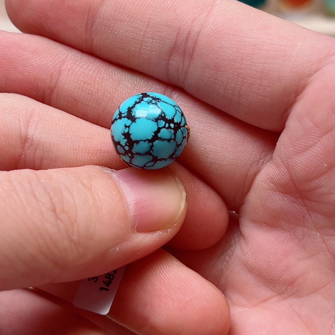 绿松石14.2圆珠未镶嵌