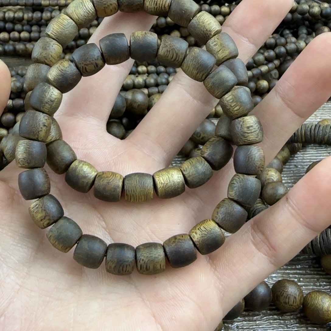 沉香碎屑沉香➕0.9鼓珠单圈