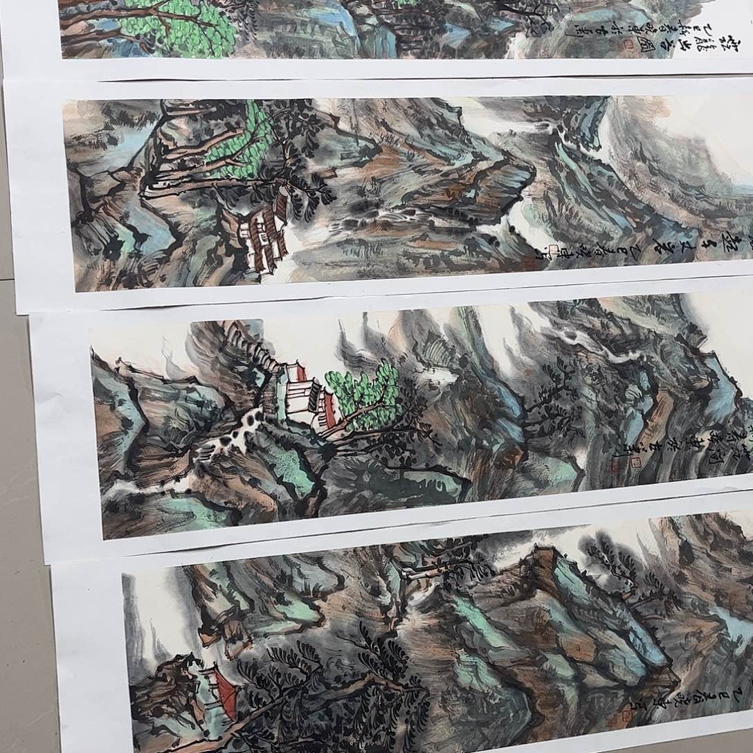 国画心**提王晓东手绘作品