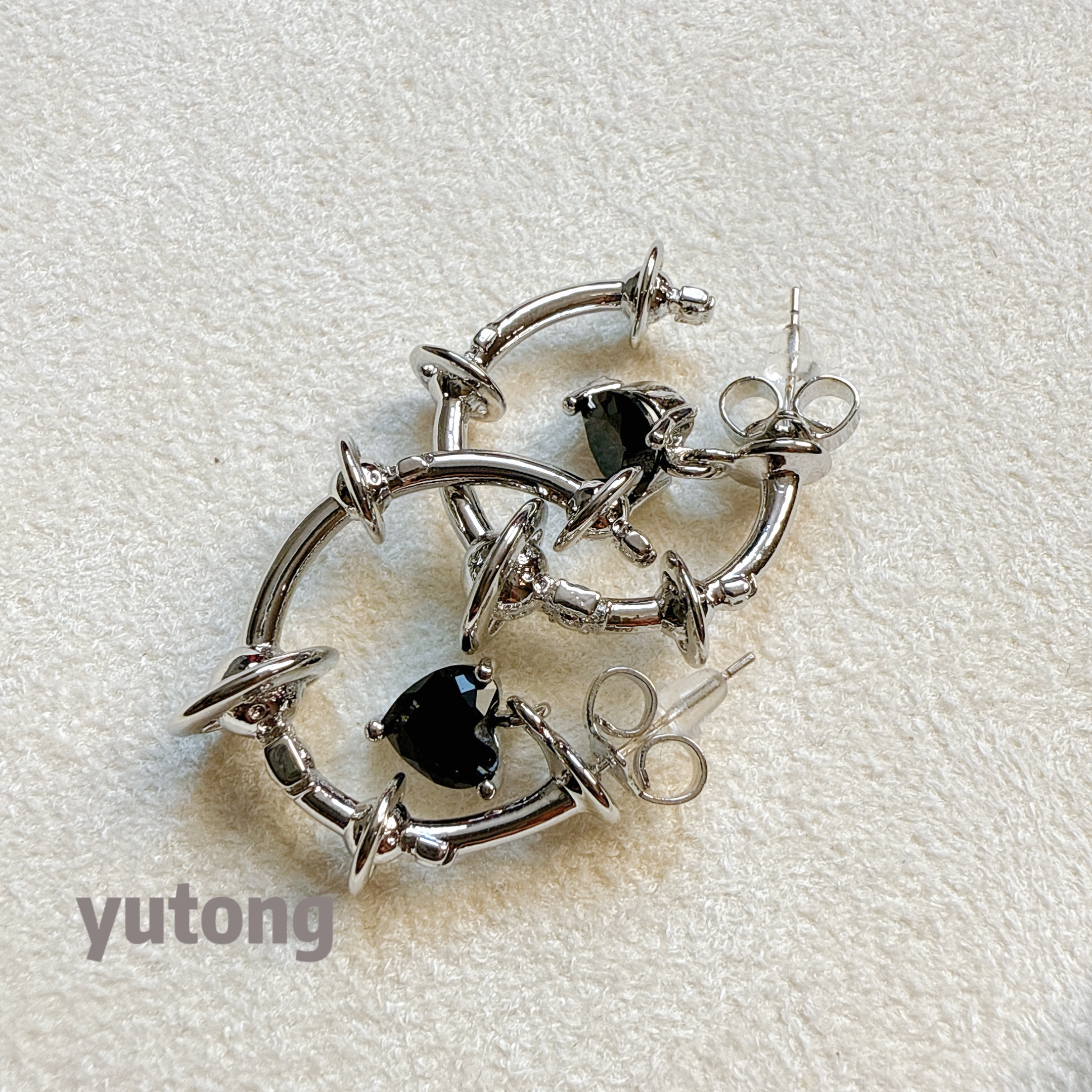 铜合金锆石耳饰 【雨桐轻奢饰品】耳环YT01131