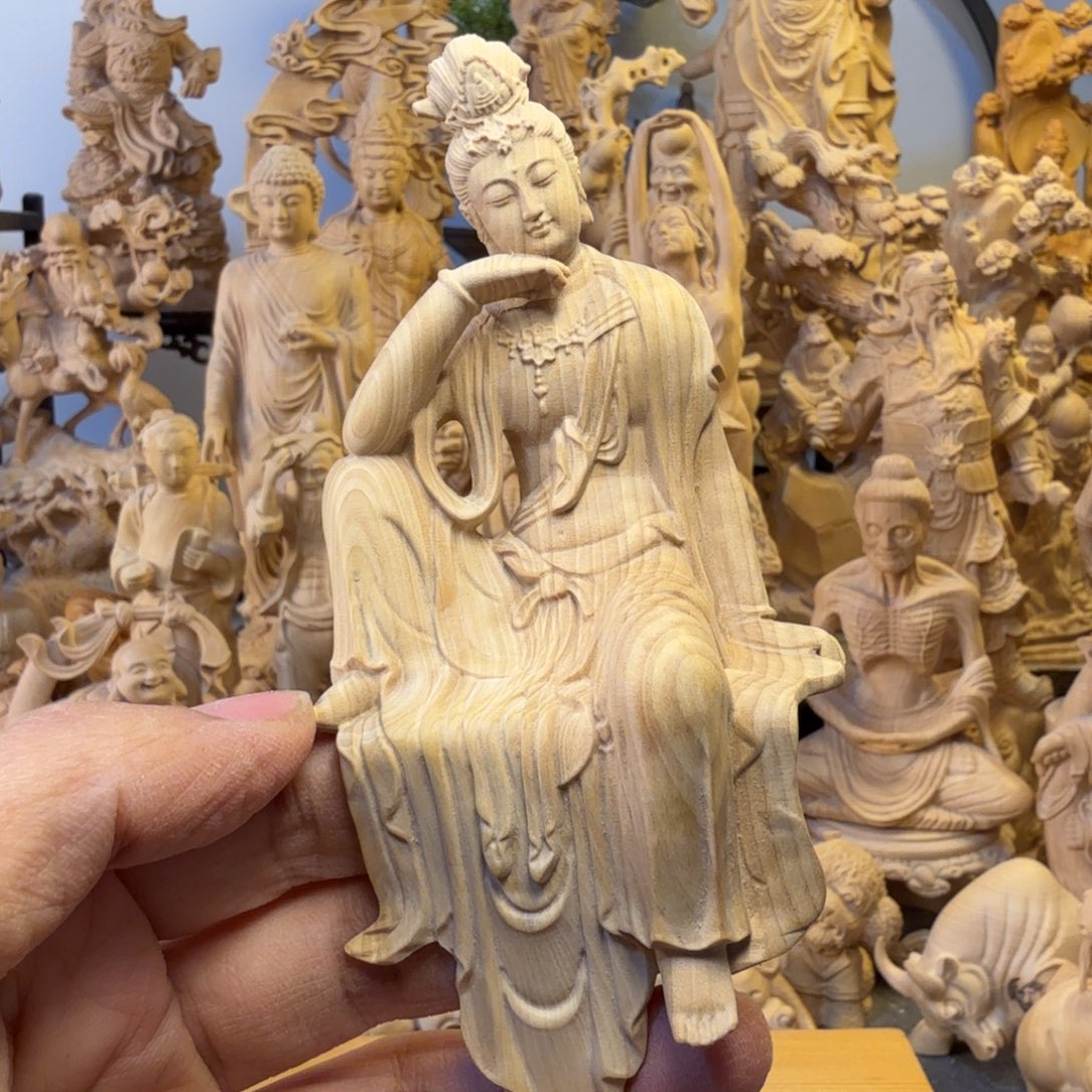 嘿****黄杨木小叶黄杨木13高挂衣自在观音