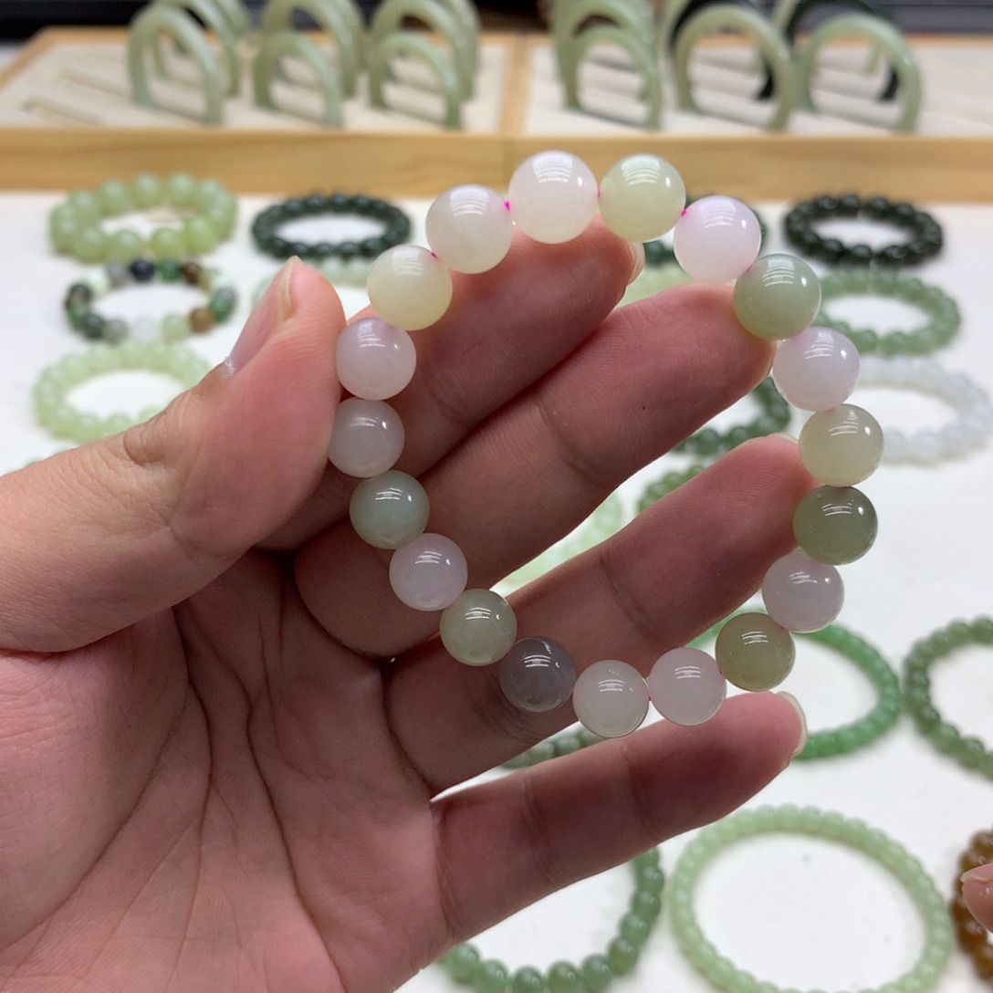 和田玉手串（多宝9.8）未镶嵌