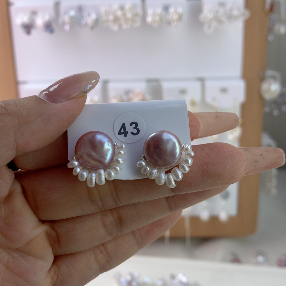 未镶嵌耳饰淡水珍珠