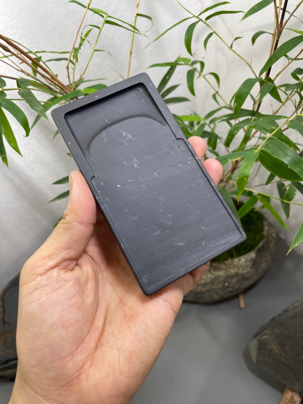 歙砚珍品金星坑玉带金星 无暇精品老坑歙砚 