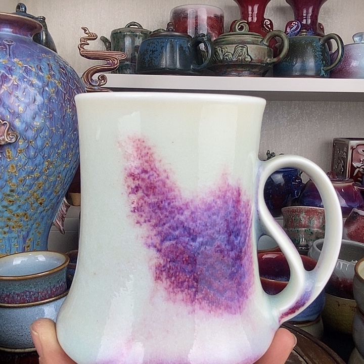 格***人茶盏中国神后钧瓷茶具