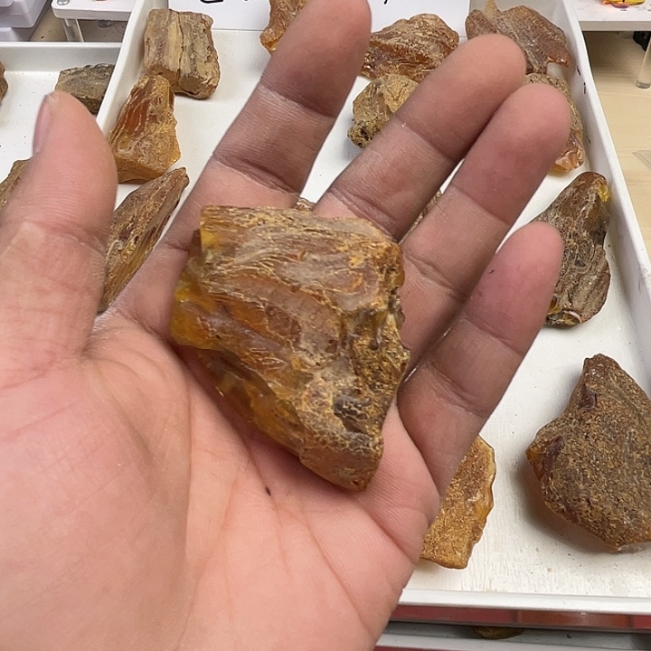 禾***子定制琥珀未镶嵌天然琥珀蜜蜡