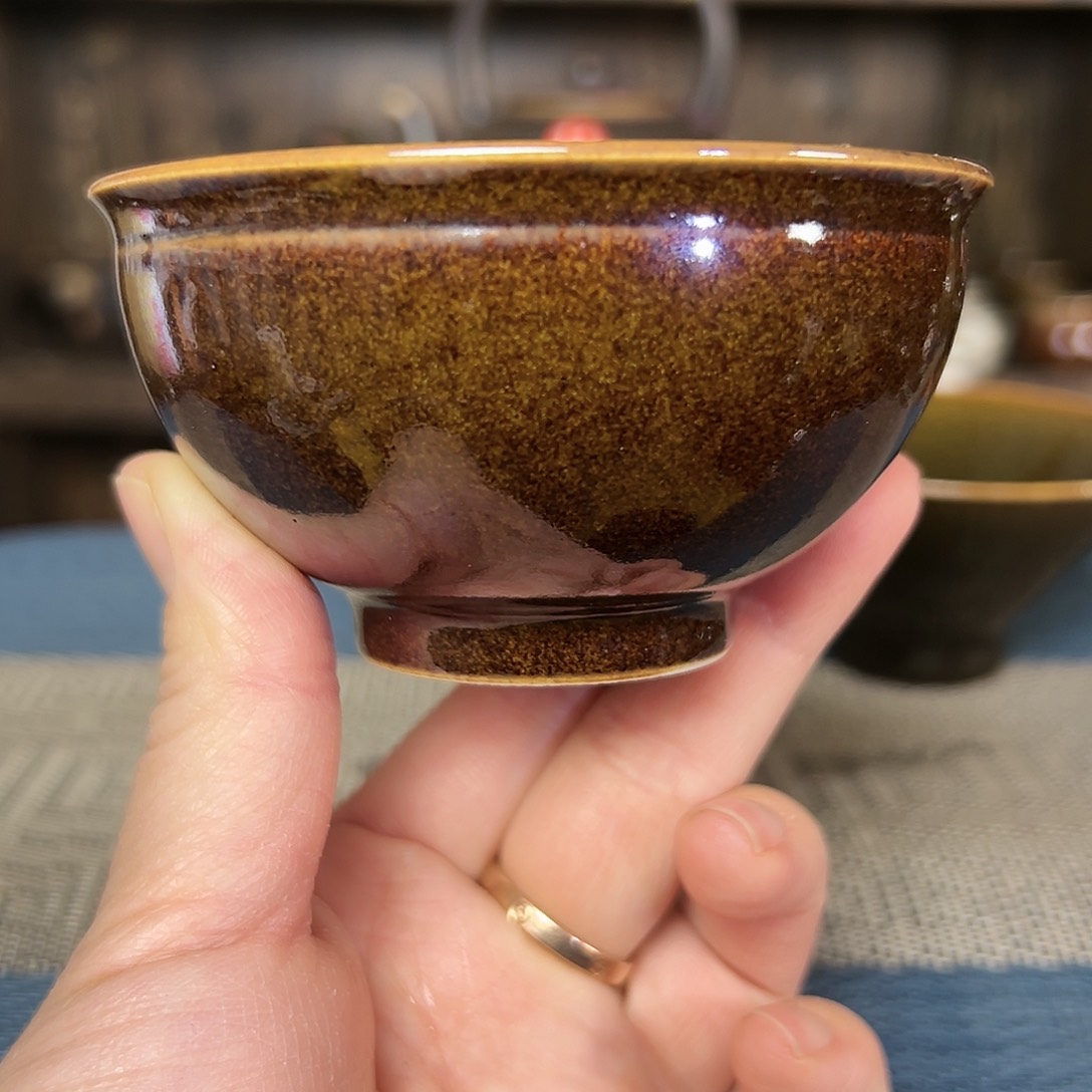 纯手工主人杯原矿釉煤窑