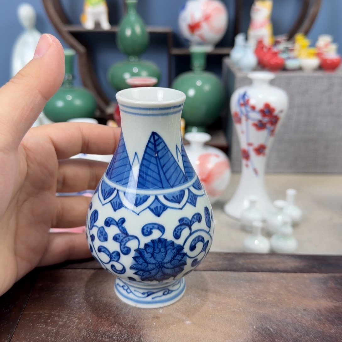 陶瓷手工小花器摆件