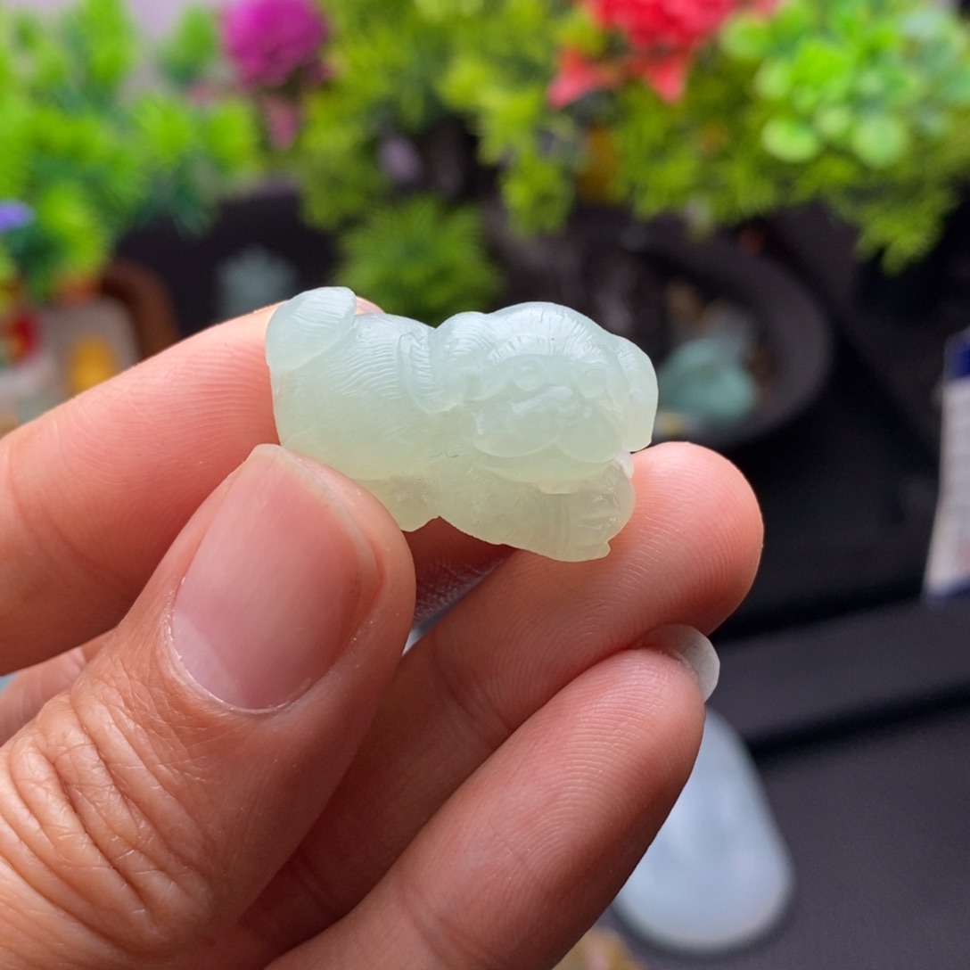 定制翡翠未镶嵌旺财