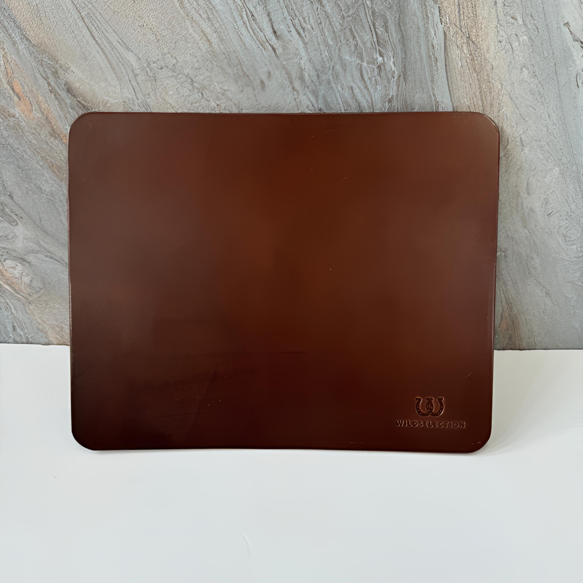 枥木头层植鞣牛皮鼠标垫真皮头层牛皮方形办公