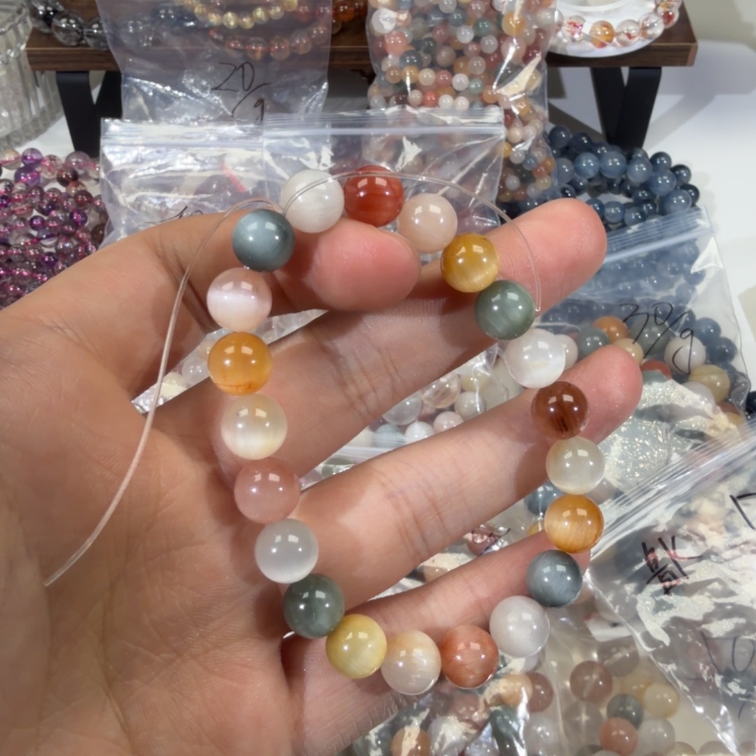 精****水晶未镶嵌摆件彩兔毛