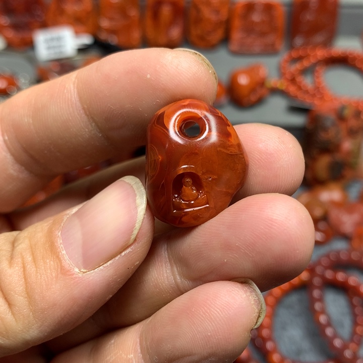 南红玛瑙吊坠(不含链)未镶嵌