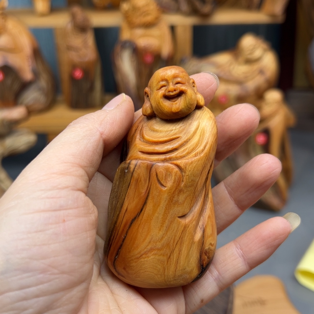 柏木崖柏木摆件手把件，19