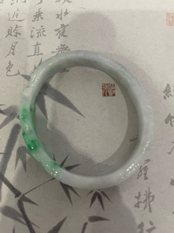 H587-五八➕缅甸贵妃翡翠手镯时尚冰