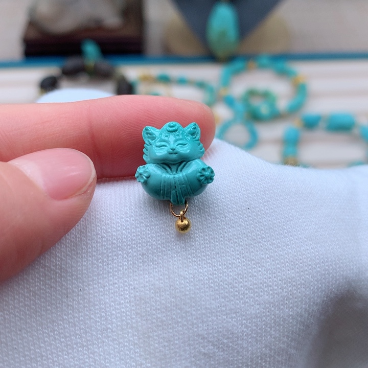 绿松石绿松石配饰18K金镶嵌