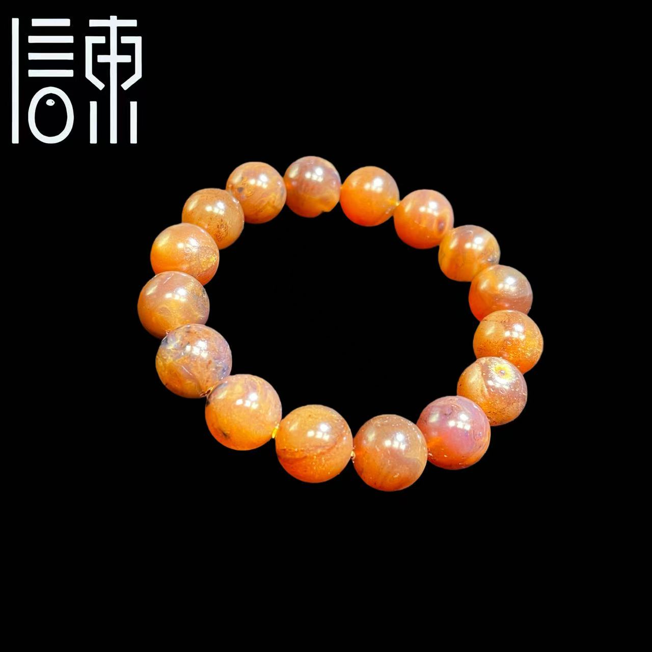  【信东严选】蜜蜡·老矿老蜜蜡金沙蜜琥珀1.2cm手串多样性发货