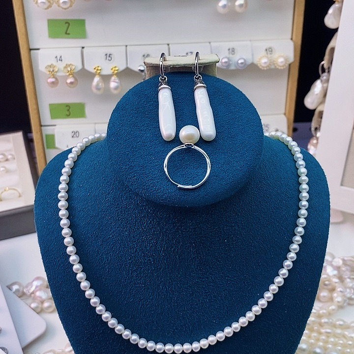 淡水珍珠耳饰未镶嵌冷*器