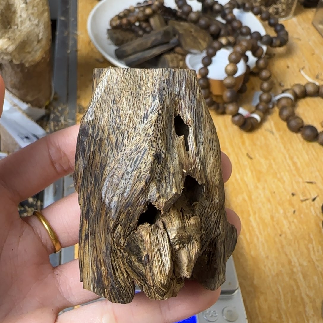 沉香碎屑沉香海南白棋乌身原夜虫漏22g