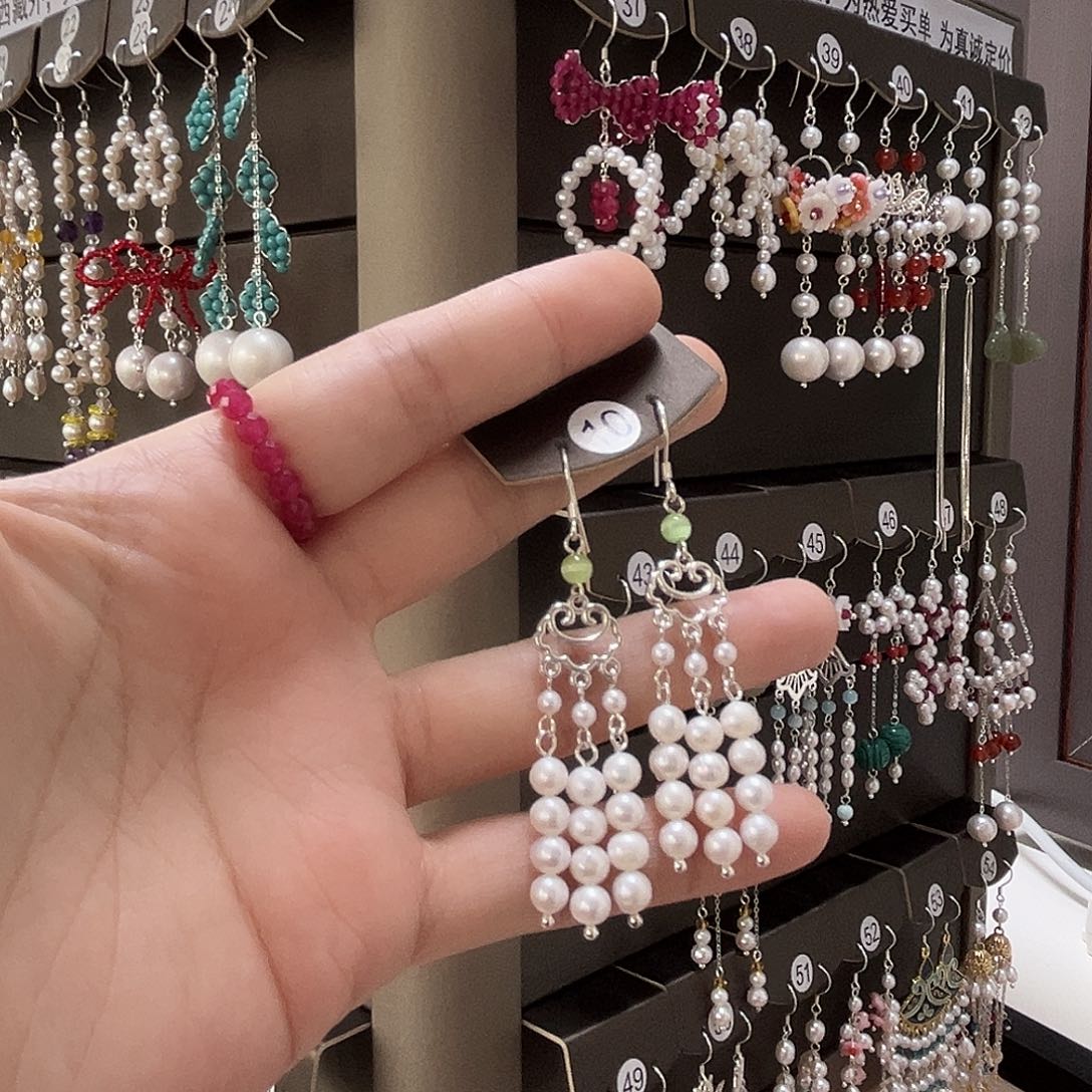 925银博雅手作S925纯银耳饰