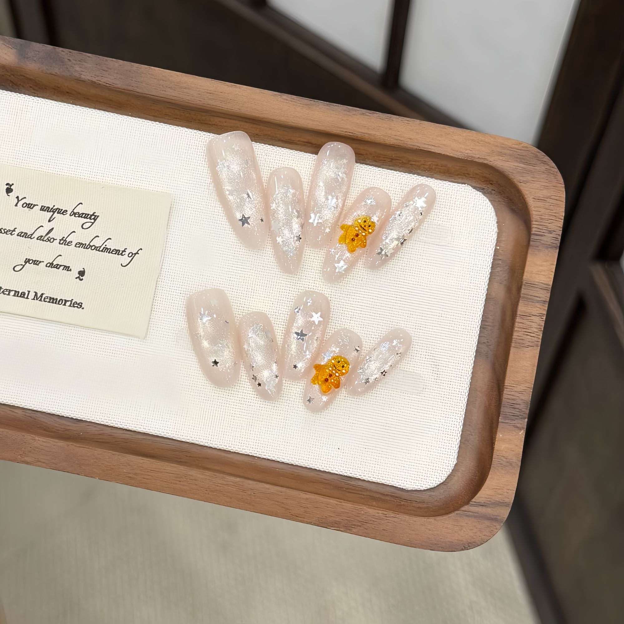 W-星光姜饼人-XingHeJiYu轻奢高定美甲 10片装