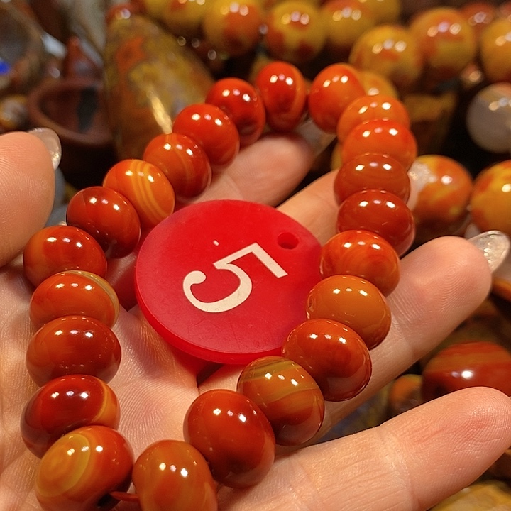 玛瑙/玉髓未镶嵌手链@*哥