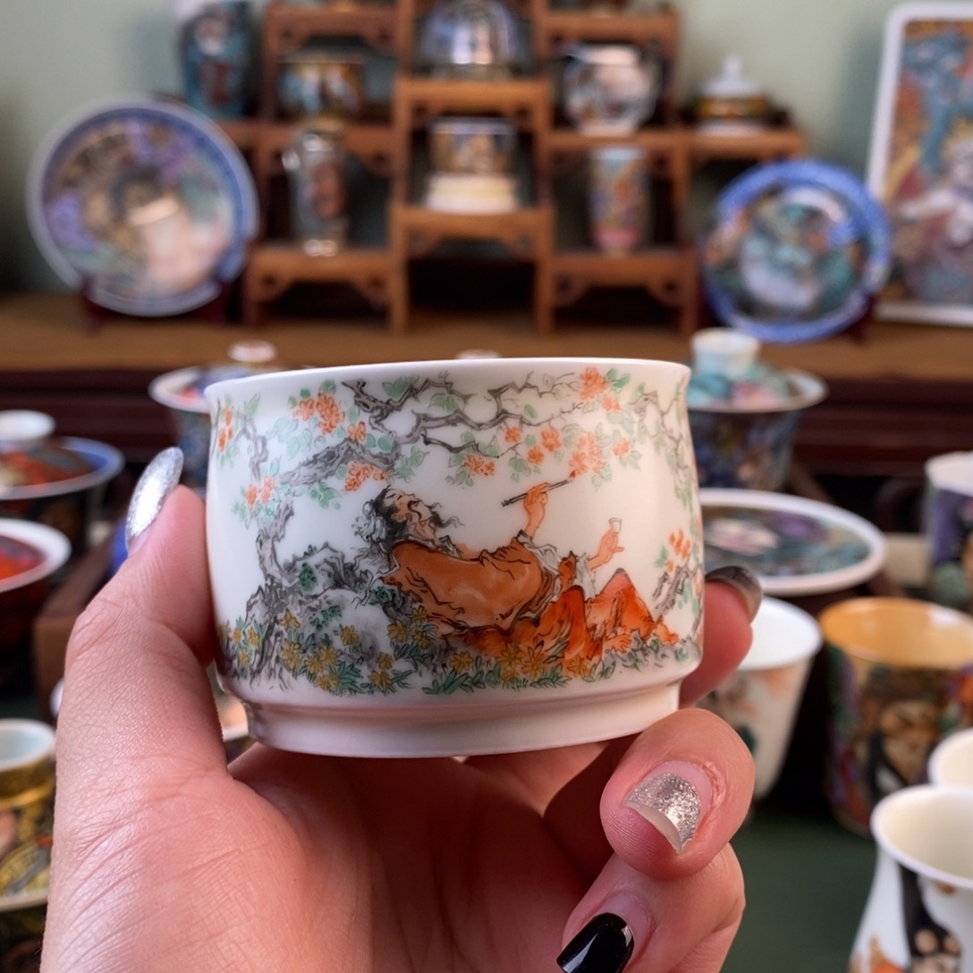 手工手绘陶瓷福利杯