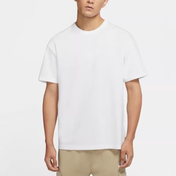 男士基础款舒适纯棉T恤春季休闲刺绣厚实针织棉DO7393