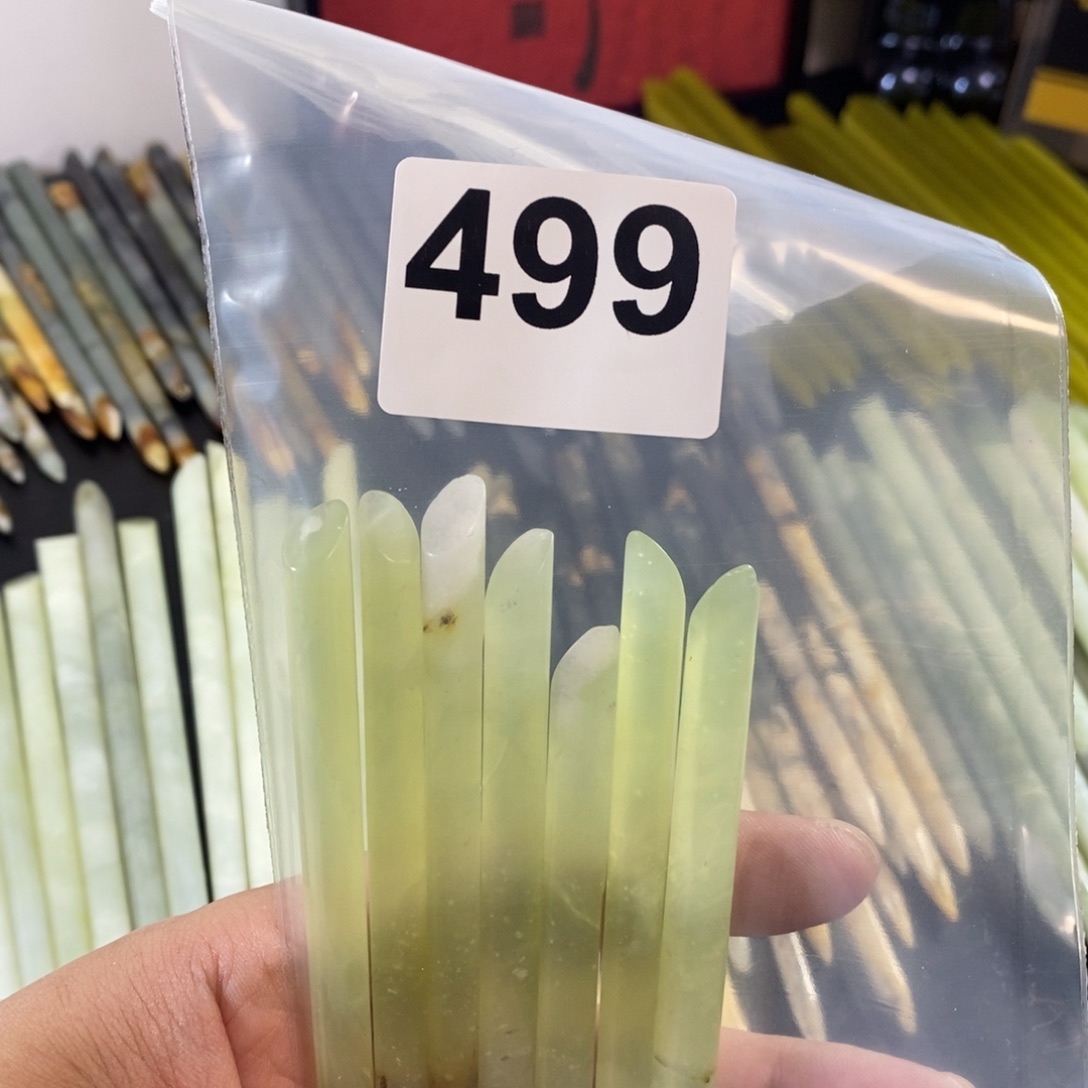 未镶嵌蛇纹石玉发簪大**瓜