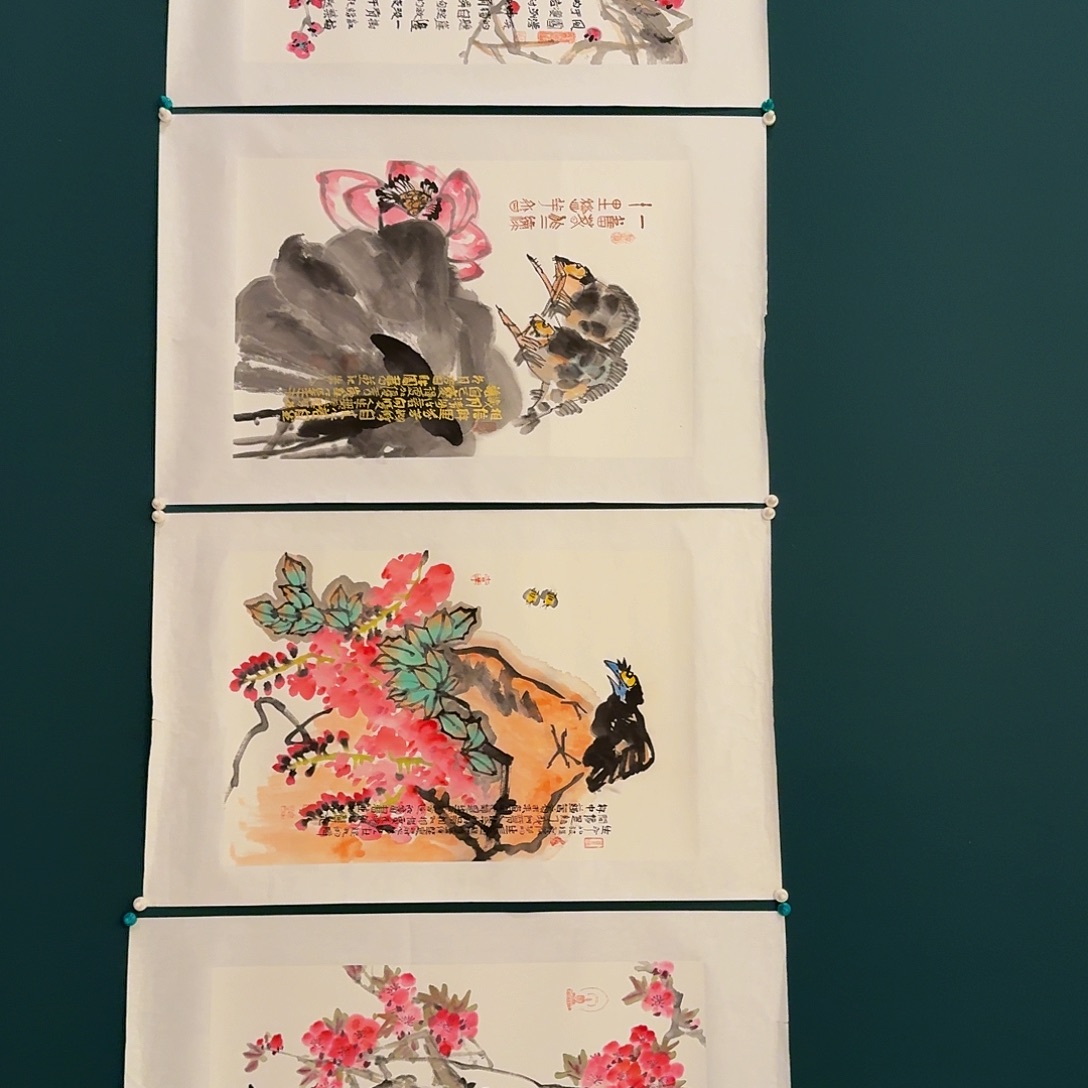 国画邹老师画作画作