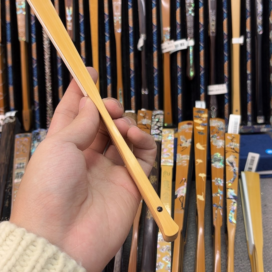 扇子背*纯手工制作工艺