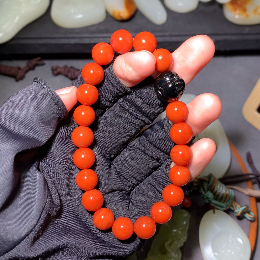 和田玉颈饰未镶嵌雪*落