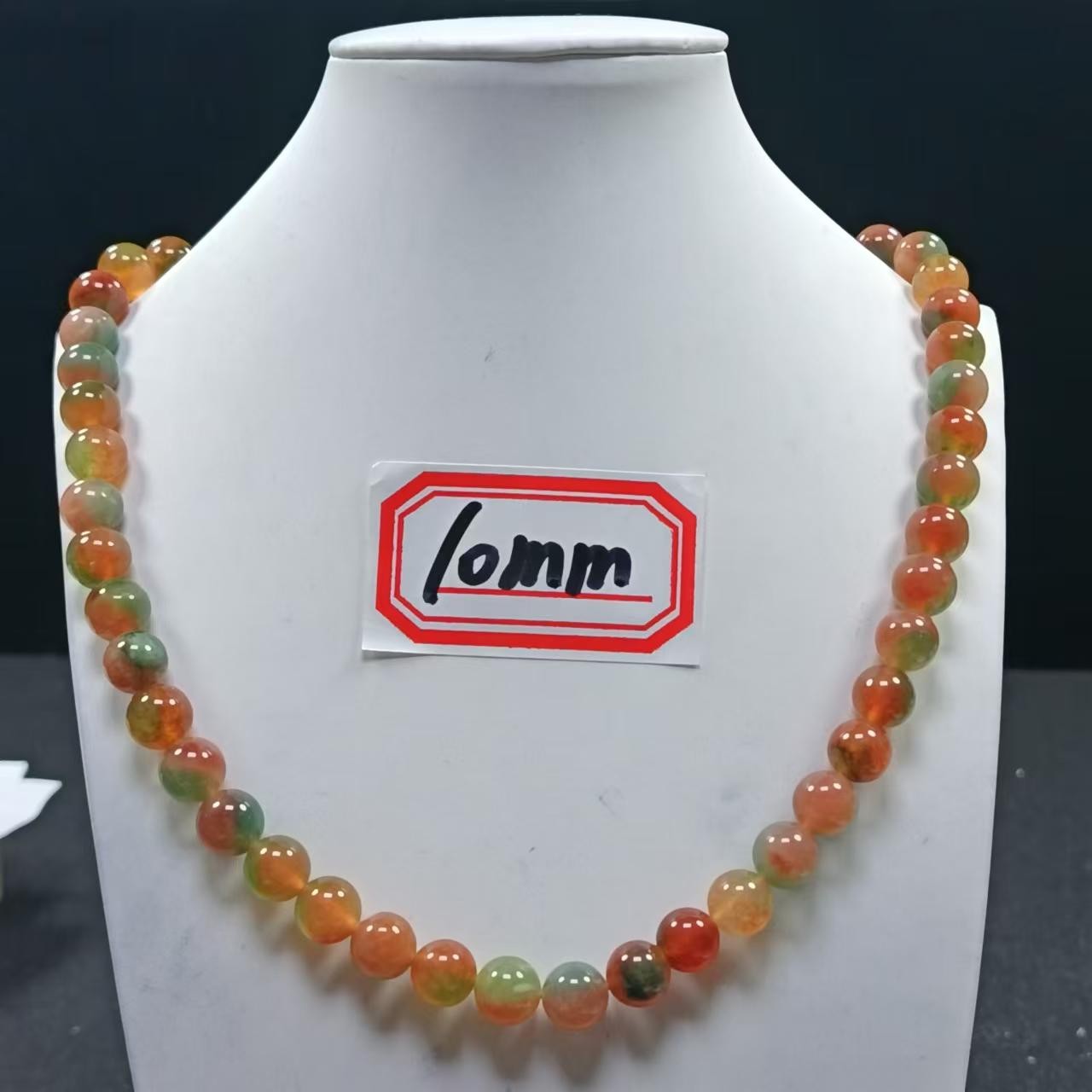  橙绿10mm项链发一条K25