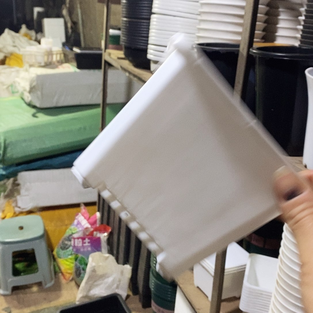 塑料新14公分白方盆15个 