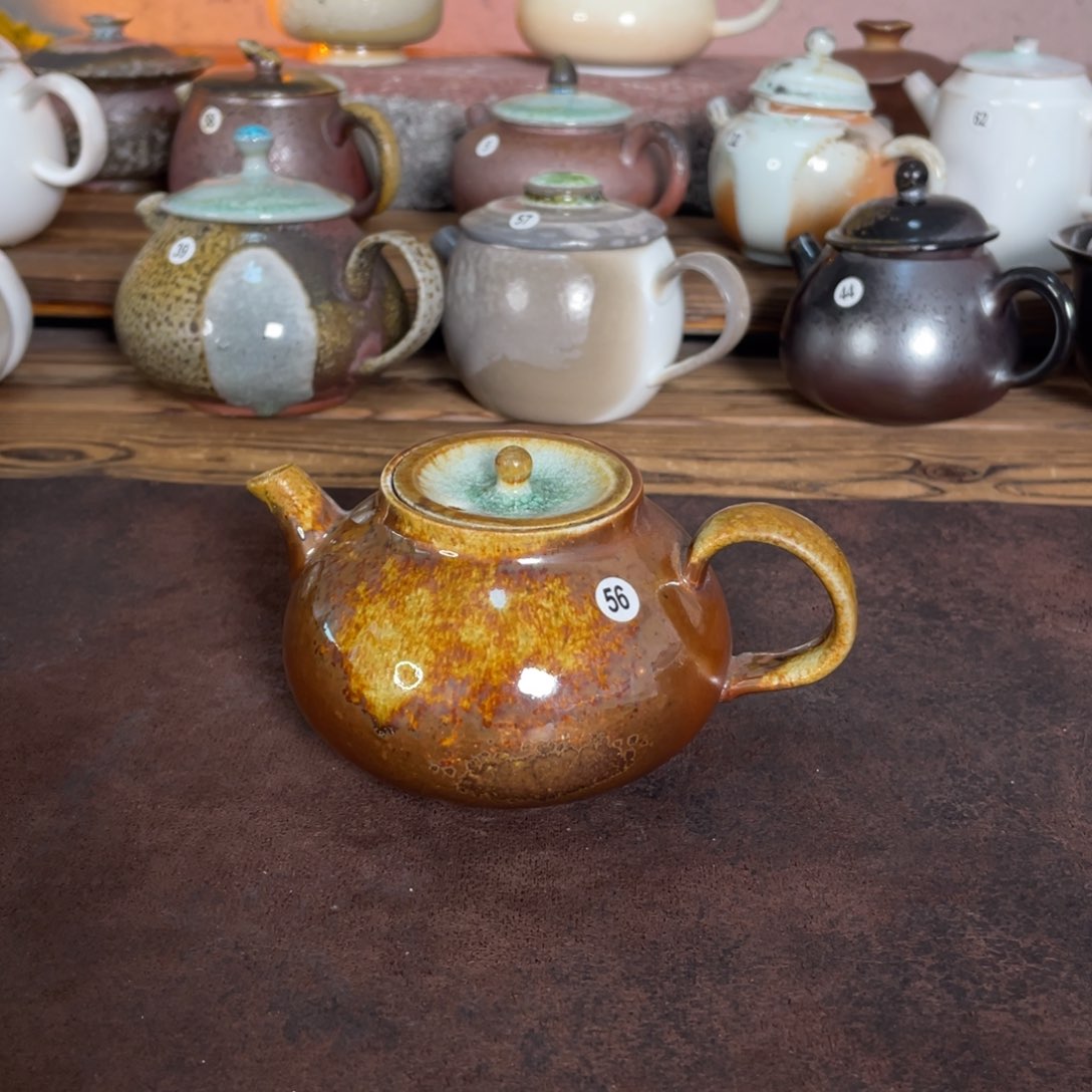 陶泥壶56柴烧景德镇