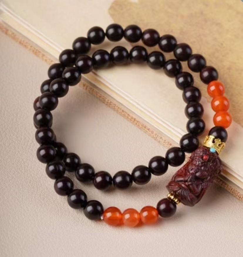 小叶紫檀双圈手串SC-189