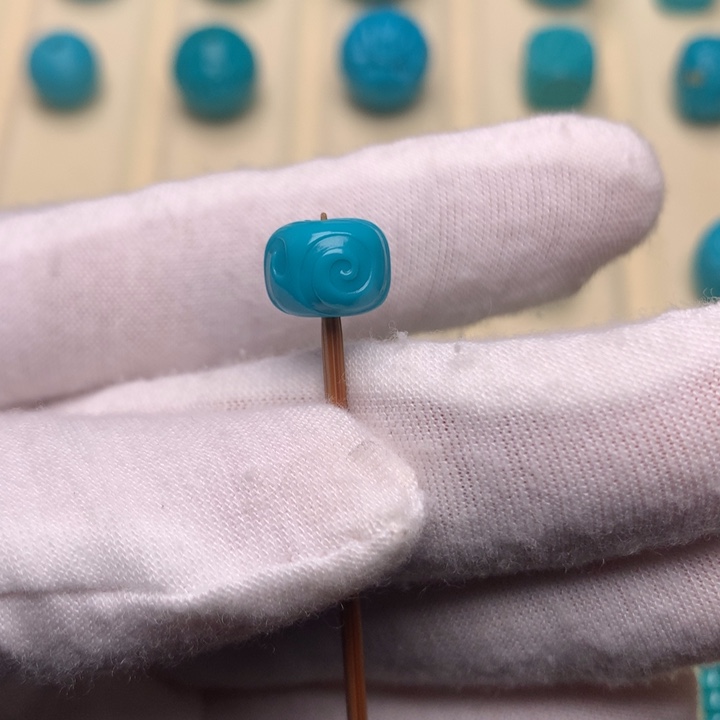 绿松石未镶嵌绿松石博古9.7