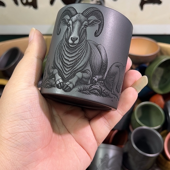 茶杯紫砂全手工紫砂主人杯