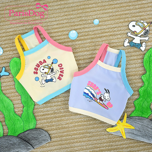 韩国parisdog【正品】韩国史努比宠物冰丝凉感衣服速干狗衣服猫衣服