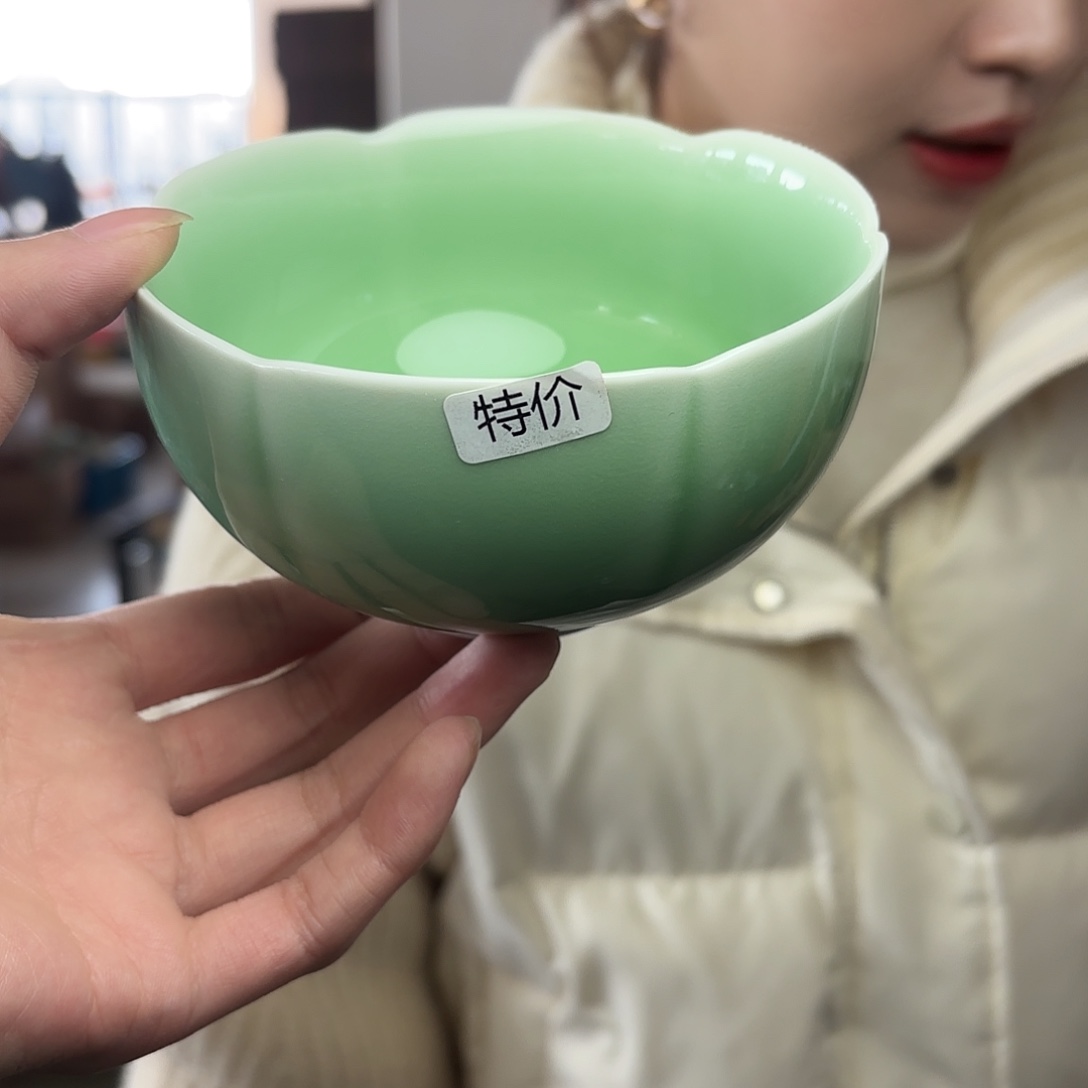 龙泉云间青瓷小米茶器