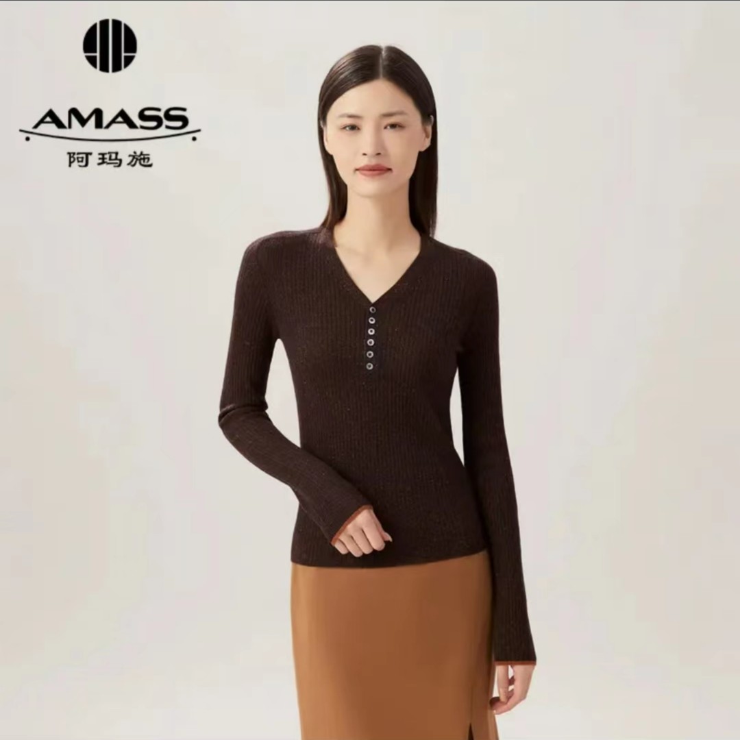AMASS/阿玛施阿玛施新款闪光针织衫5399569-4T17421-005