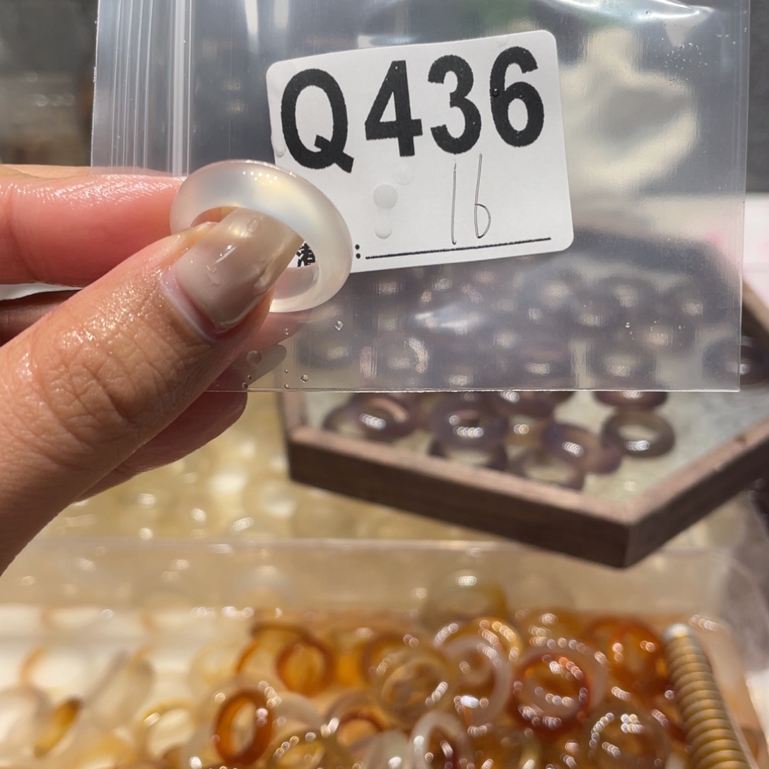 玛瑙/玉髓未镶嵌戒指436