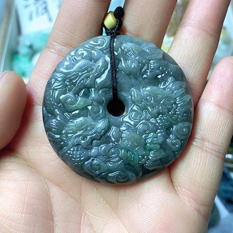 翡翠颈饰未镶嵌天然缅甸翡翠a货