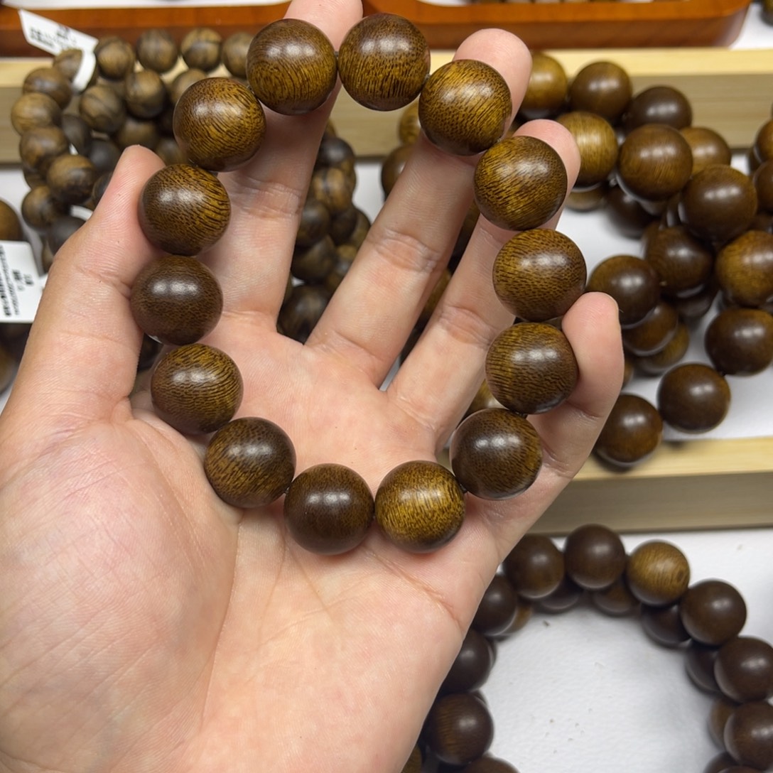 神***月沉香手串越南芽黄棋楠1.6