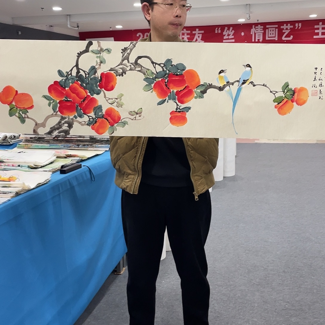 国画今天上午国画作品展示