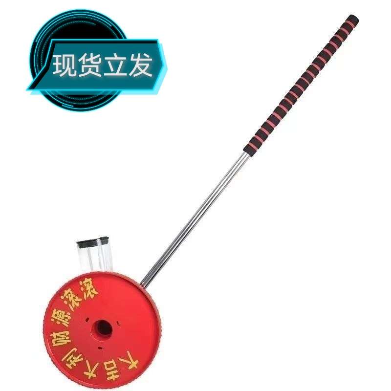 新款大轮划线车工地施工撒灰器农田石灰放线工具道路划线放线神器