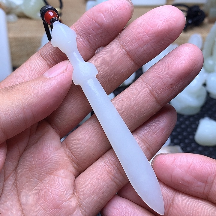 和田玉未镶嵌挂件