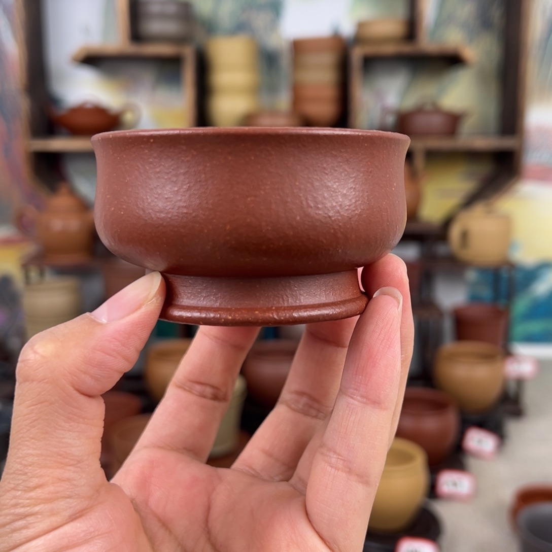 紫砂茶杯拙器甄选，纯原本矿。